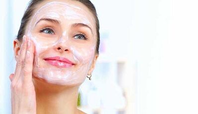 masque protéiné pour le rajeunissement de la peau